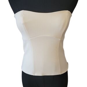 Abercrombie & Fitch Cream Corset Strapless Top Size XS